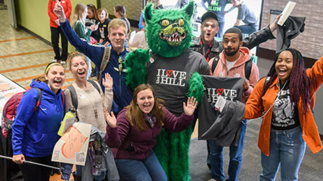 McDaniel College Green Terror with students