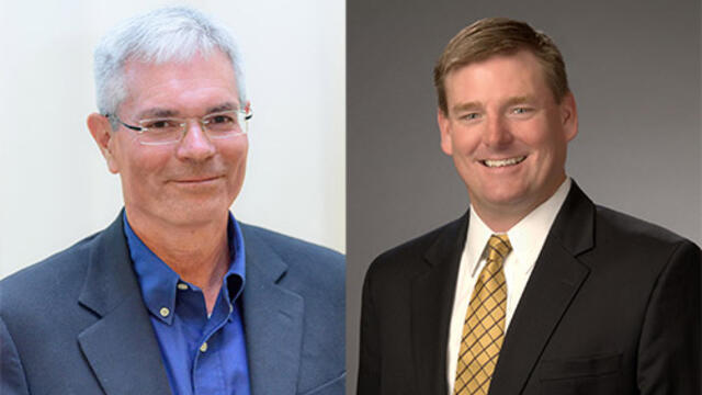Pictured are McDaniel College alumni and newly elected members to the Board of Trustees: Sam Hopkins and William (Bill) Butz.