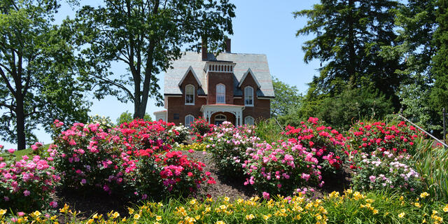 Carroll Hall in the summer.