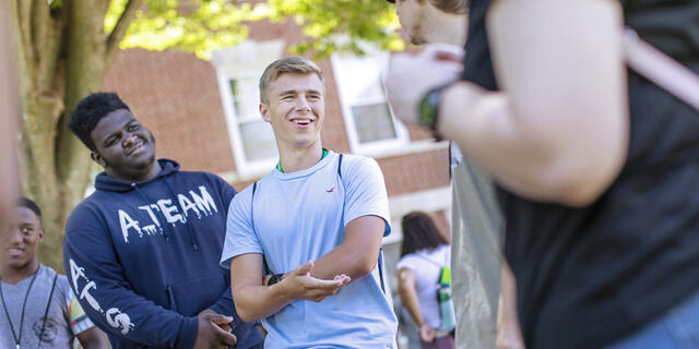 Students on campus for McDaniel Local.