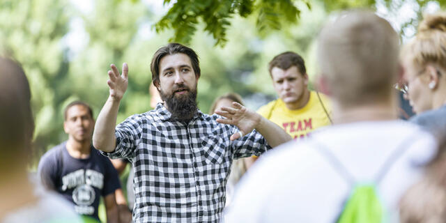 Students on campus for McDaniel Local.