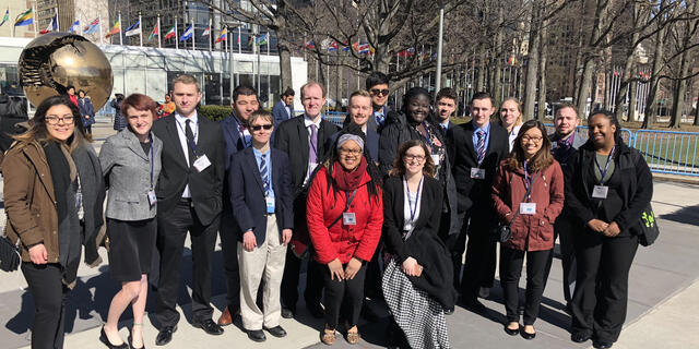 Model UN group in Washington, DC.