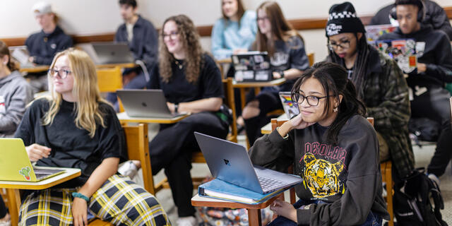 students in classroom