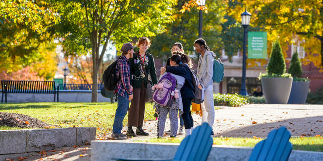 students in group in the fall
