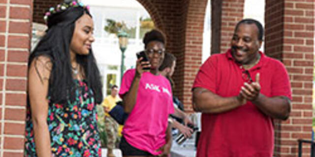New McDaniel student and parent
